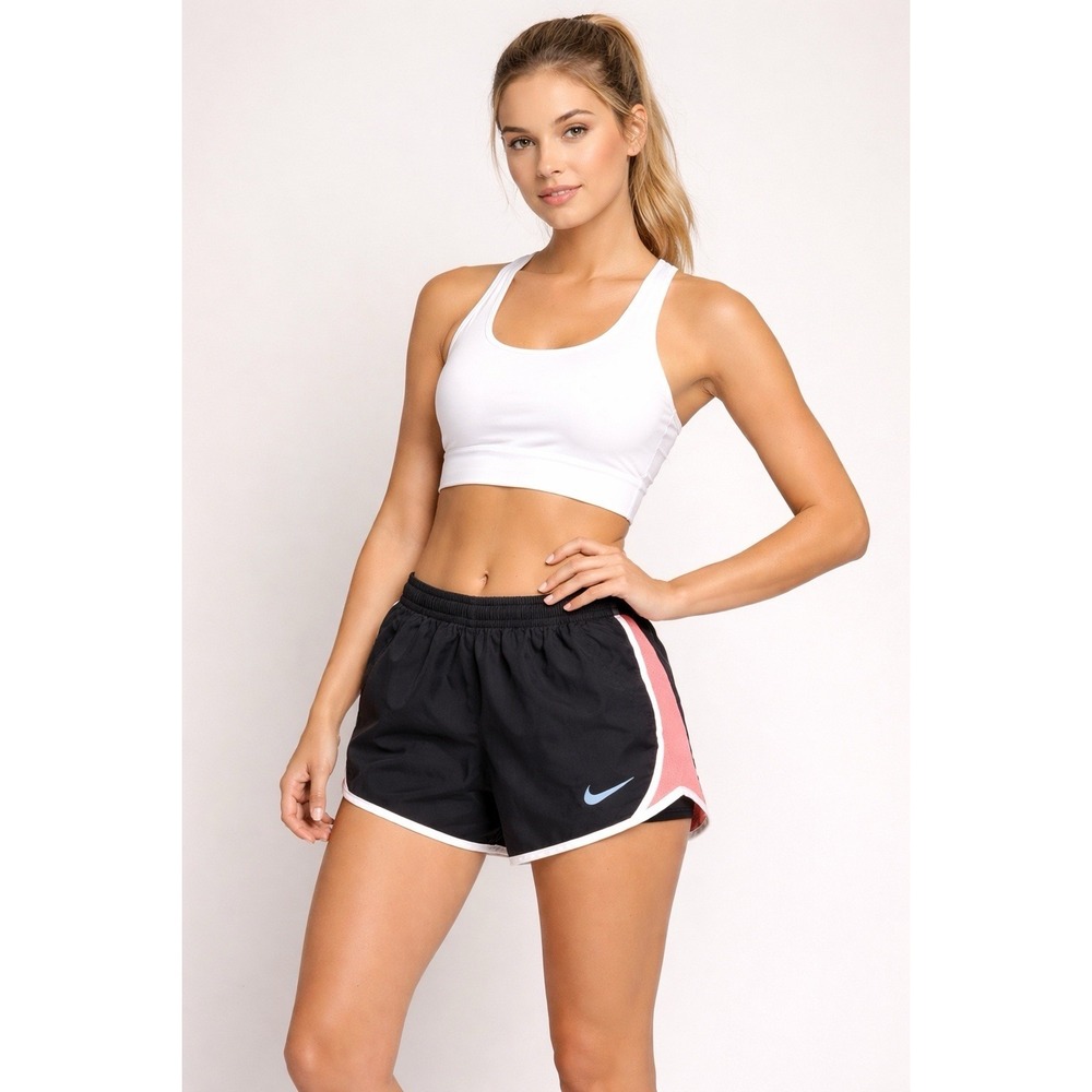 Nike Tempo Running Shorts Women's XS Black Pink Dri-FIT Athletic 3.5" Inseam